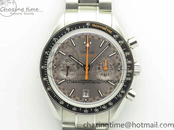0328 Speedmaster Moonwatch OMF 1:1 Best Edition Gray Dial on SS Bracelet A TravelReady 8042